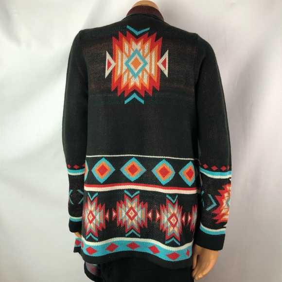 Charlie Paige Sweaters - Charlie Page boho southwestern knit cardigan Sz SM